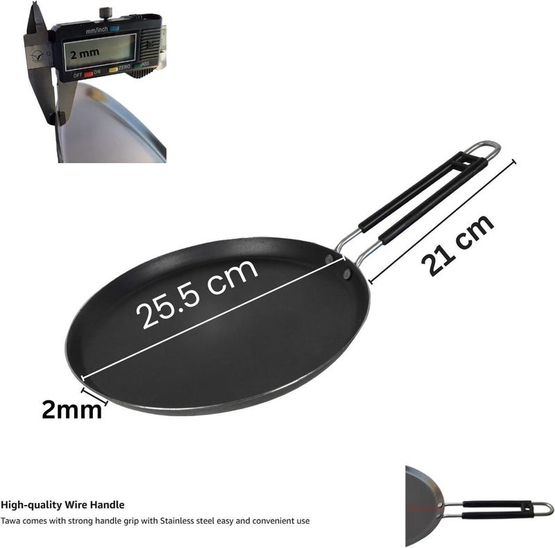 Kashvi Black Iron Dosa Tawa with Wire Handle - Image 4